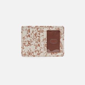 HOBO Euro Slide Leather Card Wallet Botanical Beauty NWOT